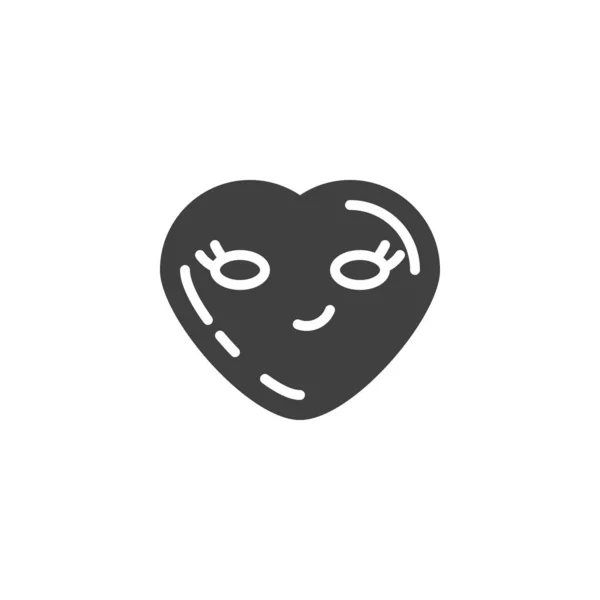 Mosolygó arc emoji vektor ikon — Stock Vector