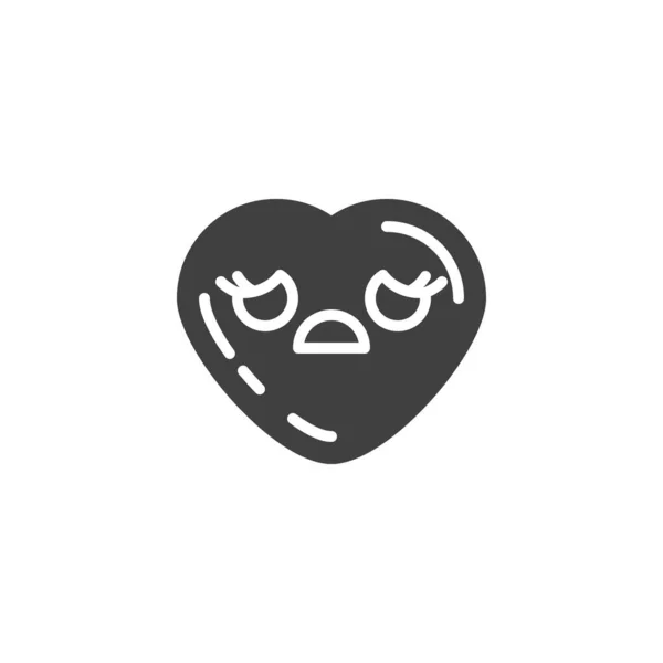 Cara preocupada icono de vector emoji — Vector de stock