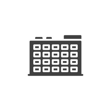 Belediye binası vektör simgesi