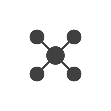 Kare piramit yapı vektörü simgesi
