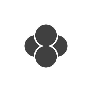 Tetraphosphorus moleküler yapı vektörü simgesi