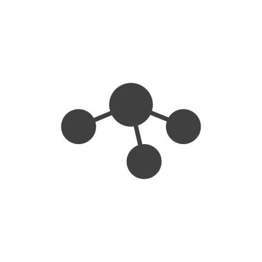 Trigonal piramit yapı vektörü simgesi