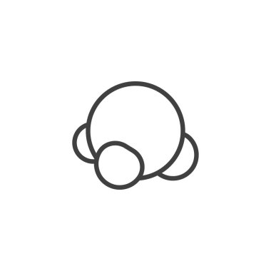 Nh3 moleküler yapı çizgisi simgesi