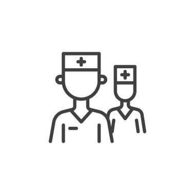 Doktor karakter çizgisi simgesi