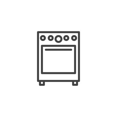 Fırın çizgisi simgesi pişiriliyor