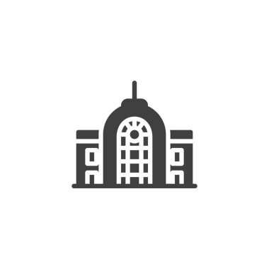 Demiryolu istasyonu vektör simgesi oluşturma