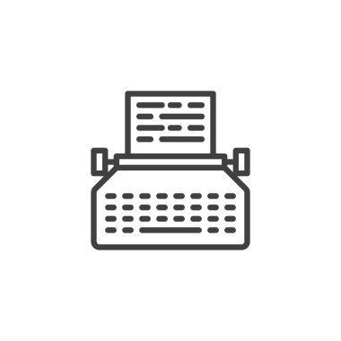 Daktilo makinesi satır simgesi