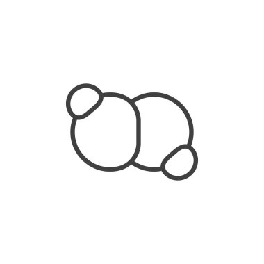 Hidrojen peroksit yapı çizgisi simgesi