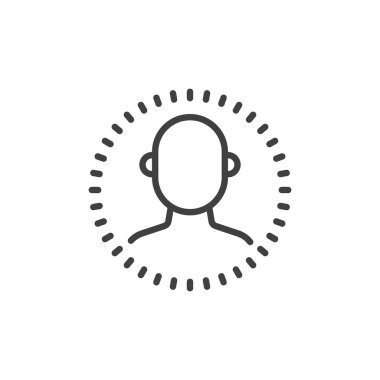 Biyometrik tanımlama satırı simgesi