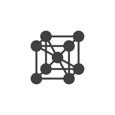 Sodyum oksit yapı vektörü simgesi