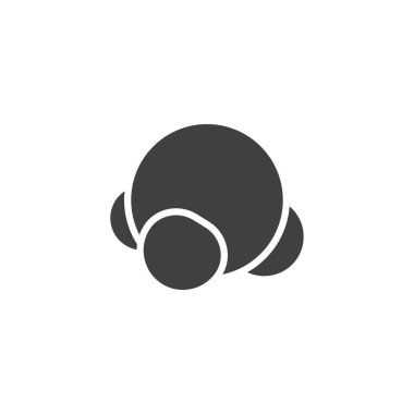 Nh3 moleküler yapı vektörü simgesi