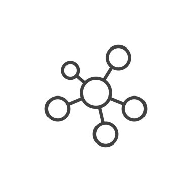 Kare piramit yapı çizgisi simgesi