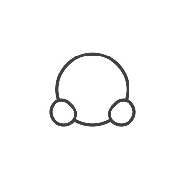 H2 'nin moleküler geometri çizgi simgesi