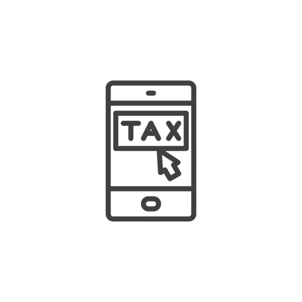Symbol für mobile Steuernummer — Stockvektor