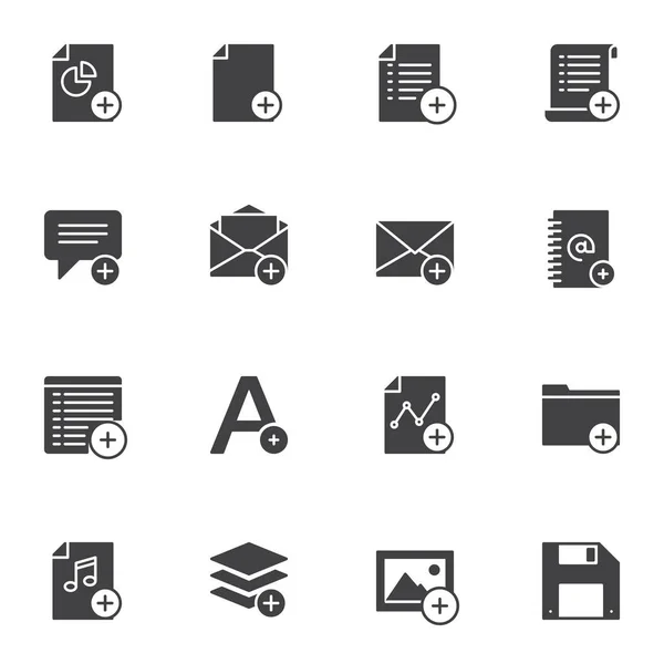 Añadir iconos vectoriales UI conjunto — Archivo Imágenes Vectoriales