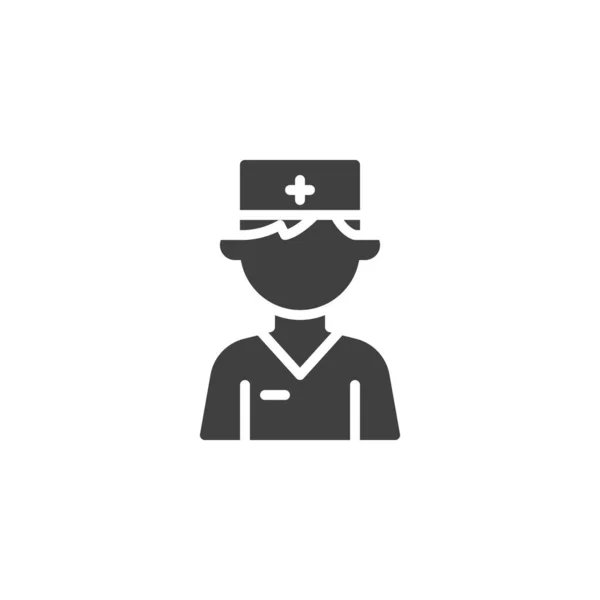 Icona della linea del personaggio medico — Vettoriale Stock