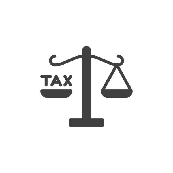 Balancing tax vector icon — Stock Vector