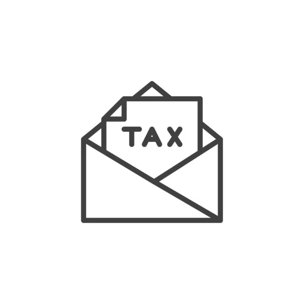 Значок налоговой почты — стоковый вектор