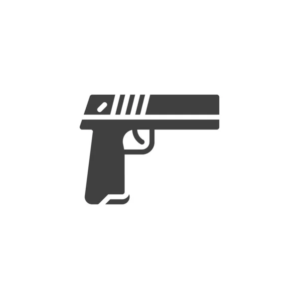 Ruční pistole zbraň vektorové ikony — Stockový vektor