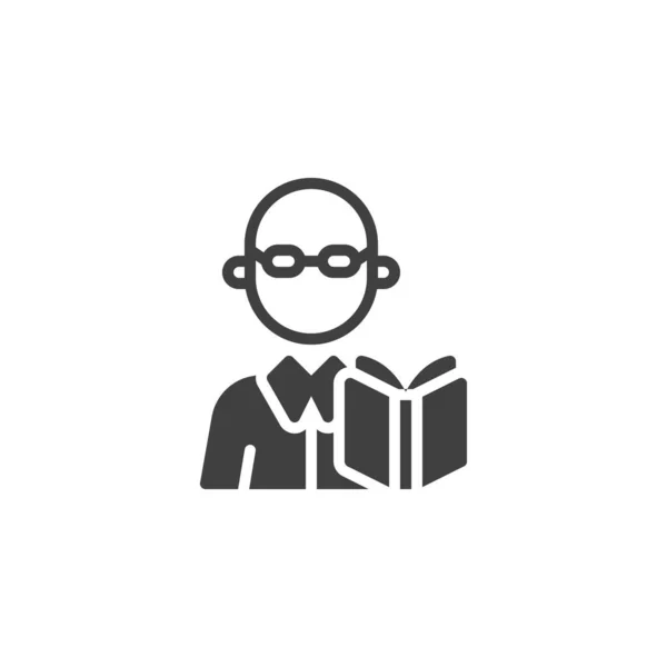 Teacher profession avatar vector icon — Stock Vector