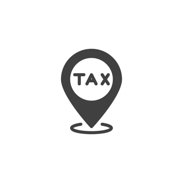 Tax map marker vector icon — 图库矢量图片