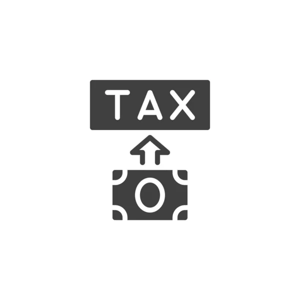 Icône vectorielle de paiement d'impôt — Image vectorielle