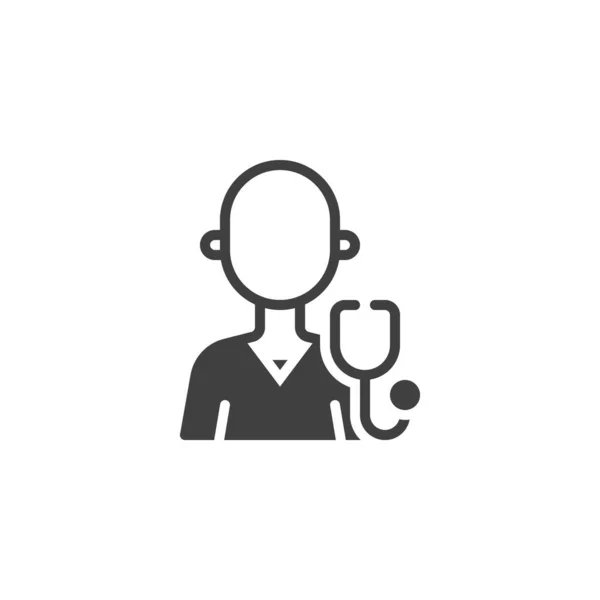 Medical worker avatar vector icon — Stock Vector