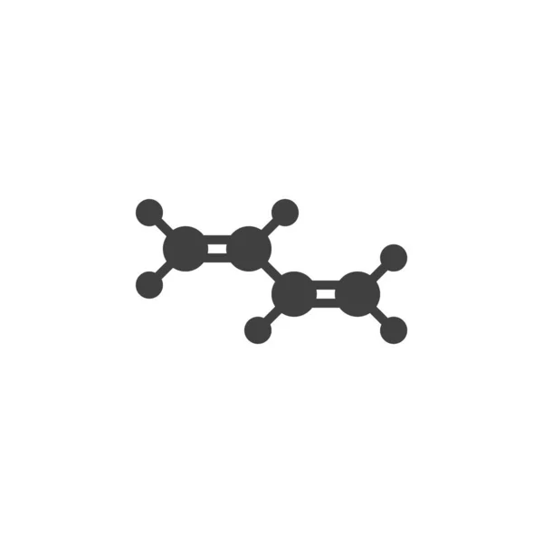 Icona vettoriale struttura geometrica molecolare — Vettoriale Stock