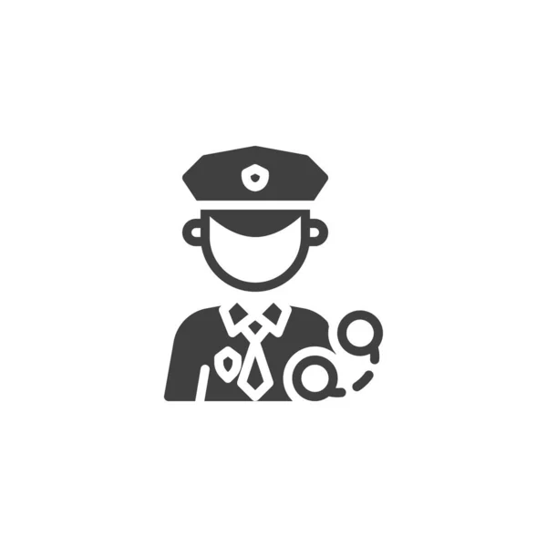 Polis mesleği avatar vektör simgesi — Stok Vektör