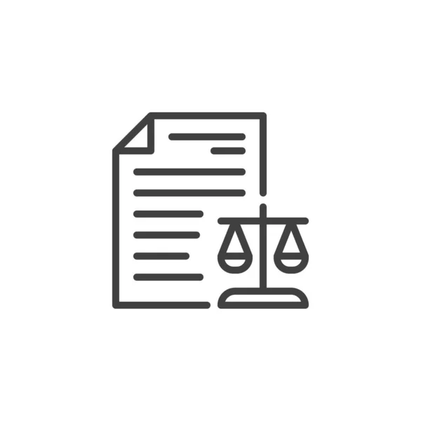 Court file line icon — ストックベクタ
