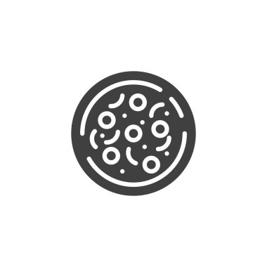 Pizza vektör simgesini çember yap