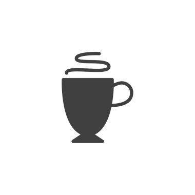 Sıcak espresso bardağı vektör simgesi