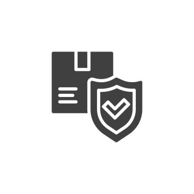 Lojistik, Teslimat Sigorta Vektör Simgesi