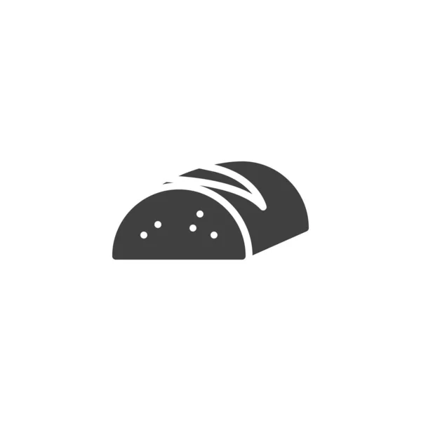 Pan de pan icono vector — Archivo Imágenes Vectoriales