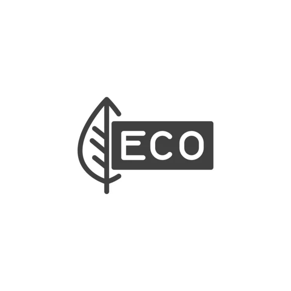 Векторный значок эко-упаковки — стоковый вектор