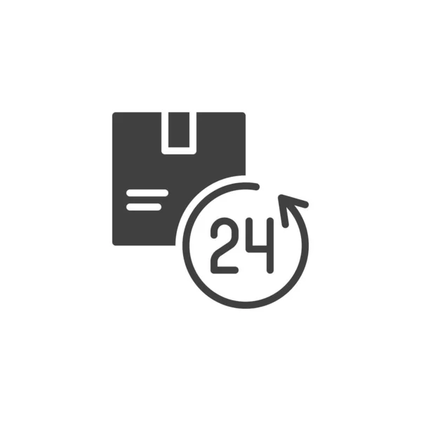 Значок вектора службы доставки 24 часа — стоковый вектор