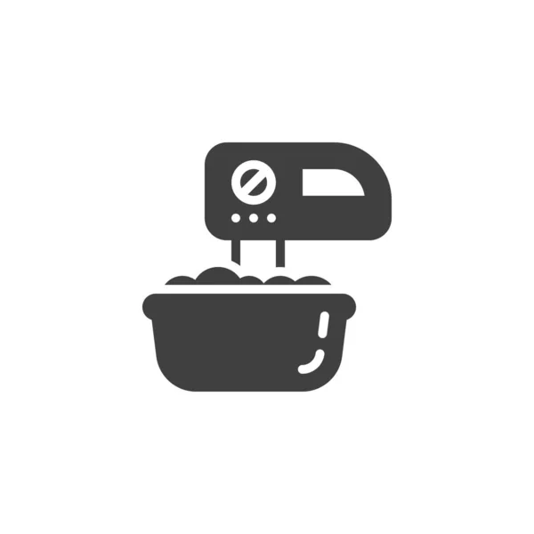 Mixing dough vector icon — 스톡 벡터