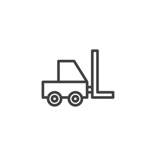 Forklift kamyon hattı simgesi — Stok Vektör