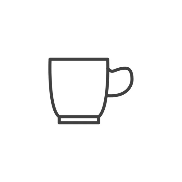 Kaffeetasse Linie Symbol — Stockvektor
