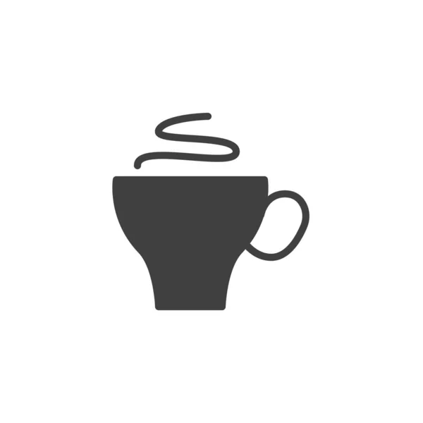 Horká káva pohár vektorové ikony — Stockový vektor
