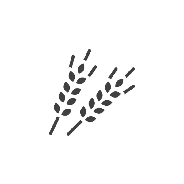 Wheat spikes vector icon — 스톡 벡터