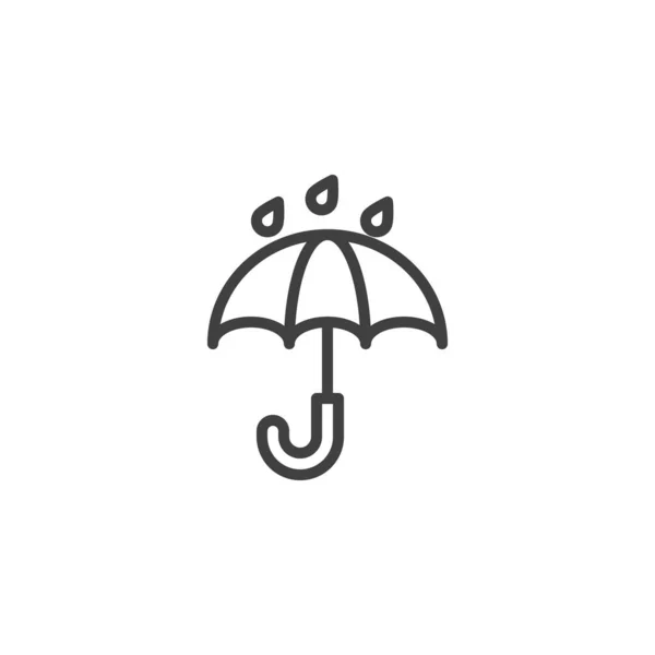 Keep dry line icon — Stock Vector