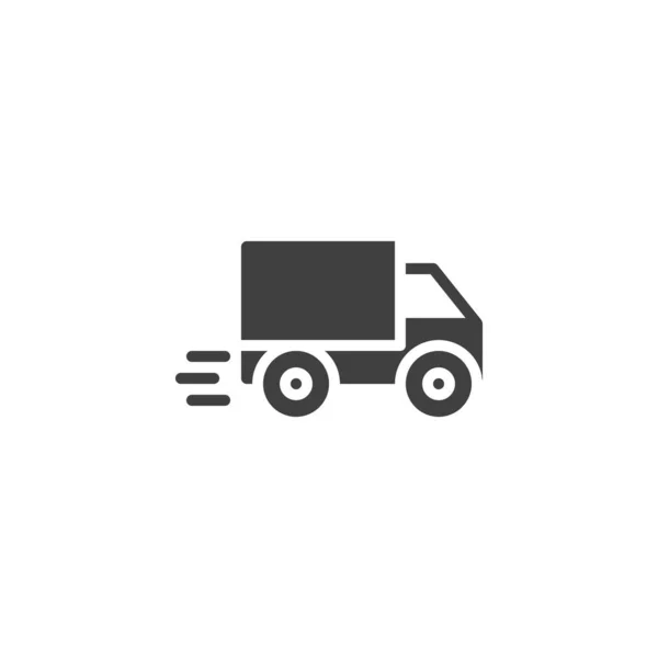 Express delivery truck vector icon — 스톡 벡터