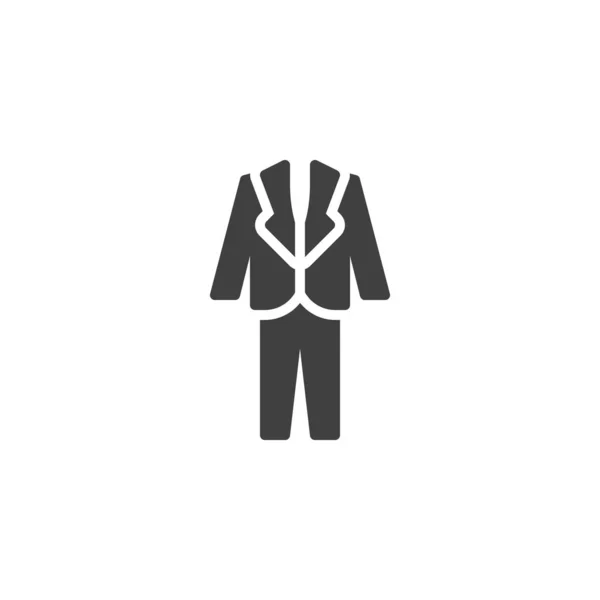 Boda traje de los hombres icono de vector — Vector de stock