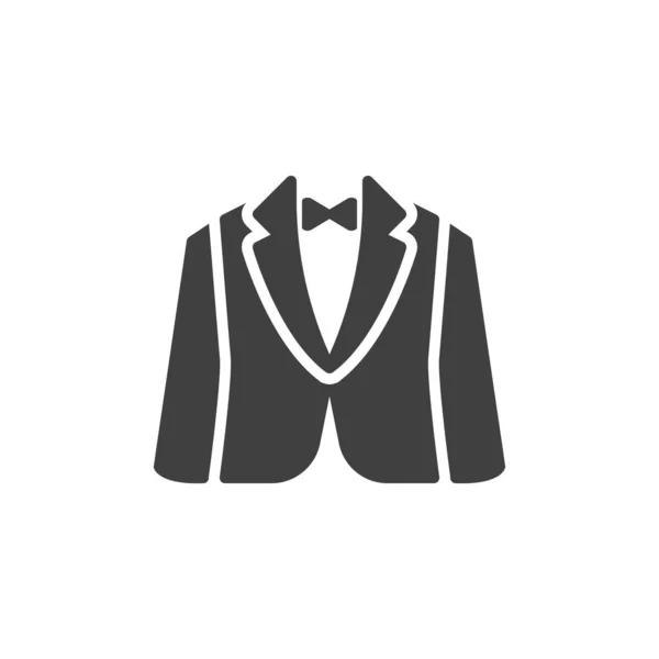 Tuxedo jaqueta vetor ícone —  Vetores de Stock