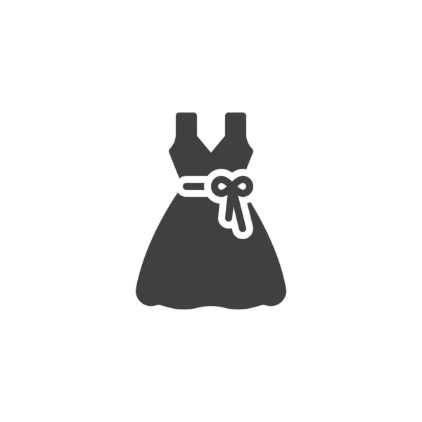 Bridal dress vector icon — 스톡 벡터