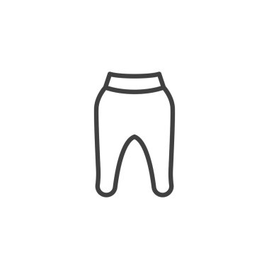 Bebek çocuk pantolon çizgisi simgesi