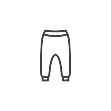 Bebek çocuk pantolon çizgisi simgesi