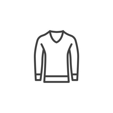 Erkek süveter çizgisi simgesi