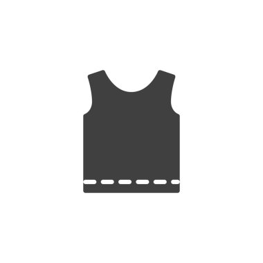 Singlet gömlek vektör simgesi